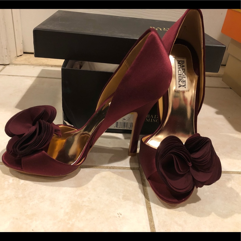 Badgley Mischka evening shoes sz 7